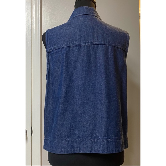 100% Cotton Denim Vest - Picture 4 of 10